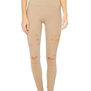 Alo Yoga Ripped Warrior Leggings sz Medium